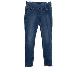 Jag  Designer Women’s  Pull-On High Rise Skinny Blue Jeans Pull On Stretch Sz: 8